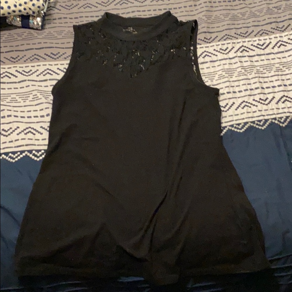Lace top tank